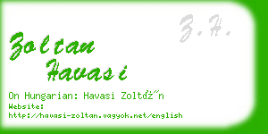 zoltan havasi business card